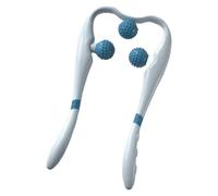 manhegari Massaggiatore a rullo per collo, massaggiatore portatile per alleviare il collo, strumento di massaggio portatile, rilassante cervicale con 3 sfere per adulti, tre intensità regolabile