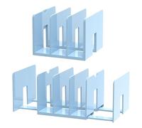 manhegari Organizzatore di Cartelle per Scrivania - Organizzatore Espandibile per Ufficio con Scomparti | 2 Pezzi con 5 Scomparti per Archiviazion e Conservazione - Scuola Università Ufficio Casa