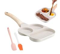 manhegari Padella per Friggere - Padellina per Ovetti - Griglia per Colazione Cottura Omelette Cucina Stufa a Gas Induzione Picnic