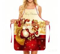 manhegari Per le feste | Bavaglino impermeabile per chef della cucina | Grembiule da cucina di Natale per la cottura | Per gli uomini Panettieri Donna Famiglia Cottura Giardinaggio Barbecue Grill