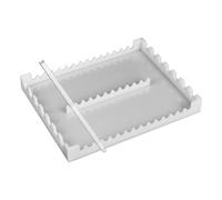 manhegari Porta pipette | Supporto acrilico per pipette | Supporto da laboratorio a 22 slot 10 mm 14 mm per casa, studio, biblioteca, studenti, principianti e professionisti