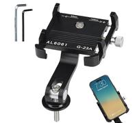 manhegari Porta Telefono Bicicletta, Riduttore Vibrazioni Supporto Moto, Supporto Antiurto Regolabile a 180° Compatibile Scooter Elettrico GPS Navigazione Esterna