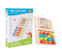 manhegari Puzzle Scorrevole per Abbinamento Colori,Gioco da Tavolo Colorato con Perline Scuotenti | Tavola di Puzzle per l'Ordinamento dei Colori | Per Ragazzi Ragazze Bambini Prima Infanzia Età