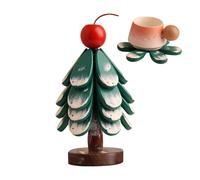 manhegari Sottobicchieri Albero Di Natale | Sottobicchieri in Legno Albero Di Natale per Caldi,Pezzo Maestro di Feste Inverno Base per Bevande, Tazze Tazze Casserole