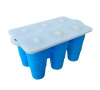 manhegari Stampo per ghiaccioli per congelatore, stampo per, 6 cavità, in morbido silicone, contenitore per torte, yogurt, congelamento, svezzamento, snack