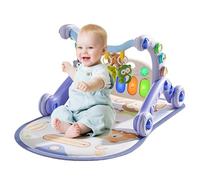 manhegari Tappetino Attività Neonato per Pavimento - Tappeto Musicale Con Girello,Giocattolo Antiscivolo per Sviluppo Abilità Motorie, Accessori Interattivi per Infanti per Casa Asilo Nido e