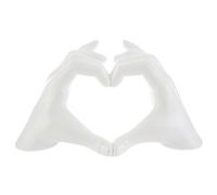 Mani a cuore grandi bianche