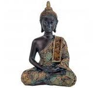 Mani bhadra - Phoenix import Buddha in meditazione - finiture antiche