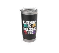 Mani colorate con scritte - diversità e inclusione Bicchiere termico in acciaio inox doppia parete