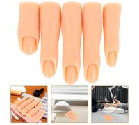 Mani Da Allenamento in Silicone Per La Formazione Sulla Nail Art Gel