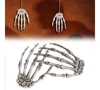 Mani di Scheletro di Halloween,Halloween Decorazioni Horror,Scheletro di Halloween,Realistico a Grandezza Naturale con Le Mani di Scheletro di Plastica Recise per Decorazioni di Halloween Props
