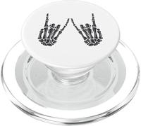 Mani di scheletro gotico Rocker Hands Halloween Rock Music PopSockets PopGrip per MagSafe