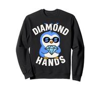 Mani diamantate a Forma di Pinguino Solana HODL Felpa