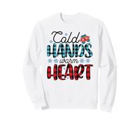 Mani Fredde Cuore Caldo Fuori Inverno nevicata Stagione Amante Felpa