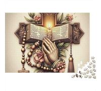 Mani Giunte Puzzle 1000 Pezzi Puzzle per Adulti Rosario Libro Gioco di Puzzle 1000 Pezzi Relax Decorazione Casa 38x26cm/1000pcs