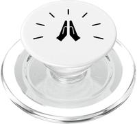 Mani in preghiera in stile minimalista, fede cristiana PopSockets PopGrip per MagSafe