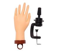 Mani per esercitazione delle unghie, mano per manicure, regolabile, modello di allenamento flessibile realistico, strumento per insegnamento artistico riutilizzabile per saloni di bellezza