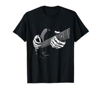 Mani scheletriche Che suonano la Chitarra elettrica Rock Maglietta