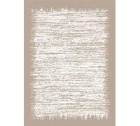 MANI TEXTILE TPS_BEIB_BEI_120 Tappeto, Poliestere, Beige, 120 x 180 cm