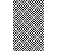 MANI TEXTILE TPS_BLWH_CARR_200 Tappeto, Poliestere, Quadrati, x_290_cm