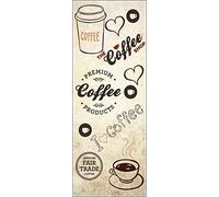 MANI TEXTILE TPS_LOV_COFF_60/120 Tappeto, Poliestere, Beige, 60 x 120