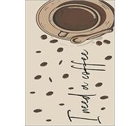 MANI TEXTILE TPS_NEED_COFF_60/120 Tappeto, Poliestere, Beige, 60 x 120