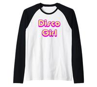 Mania della Danza Anni '70 Disco Girl Maglia con Maniche Raglan