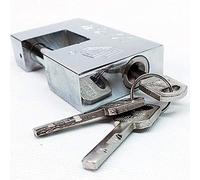 MANIASHOP LUCCHETTO IN ACCIAIO TEMPRATO CORAZZATO ANTISCASSO CATENACCIO PER CANCELLO 94MM