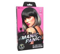 Manic Panic Alien Grey Ombre Glam Doll Wig - parrucca nero e grigio