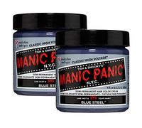 Manic Panic Blue Steel Classic Cream, colore semipermanente per capelli, 2 x 118 ml