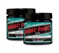 Manic Panic Classic High Voltage Hair Color Sea Goddess, cruelty-free, vegano e vibrante, 2 x 118 ml