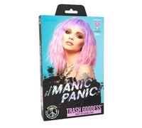 Manic Panic Fleurs du Mal Trash Goddess Wig - parrucca rosa pastello e viola