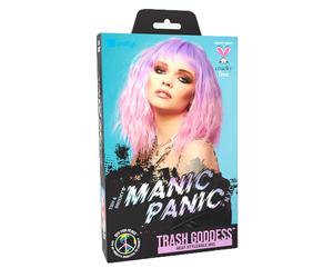Manic Panic Fleurs du Mal Trash Goddess Wig - parrucca rosa pastello e viola