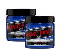 Manic Panic Bad Boy Blue, crema classica, vegana, cruelty-free, colore per capelli semipermanente, 2 x 118 ml