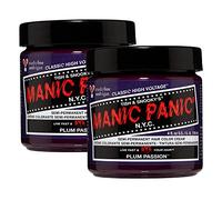 Manic Panic Plum Passion Classic Creme, tinta semipermanente viola vegana e cruelty-free, 2 x 118 ml