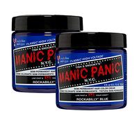 Manic Panic Rockabilly Blue Classic Creme, tinta per capelli semipermanente vegana e cruelty-free, 2 x 118 ml