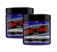 Manic Panic Ultra Violet Classic Crème, colore per capelli viola semipermanente vegano e cruelty-free, 2 x 118 ml