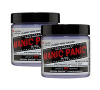 Manic Panic Virgin Snow Classic Creme, vegano, cruelty-free, tonalizzante per capelli, elimina i riflessi gialli, 2 x 118 ml