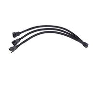 Manica 4 PIN. Pwm. Cavo estensin estensin della ventola di potenza, connettore della ventola 4pin della scheda madre a 2 3 4 5 cavo dell'adattatore della manica del mozzo dello spiratore(25cm,PWM 1x3)