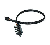 Manica 4 PIN. Pwm. Cavo estensin estensin della ventola di potenza, connettore della ventola 4pin della scheda madre a 2 3 4 5 cavo dell'adattatore della manica del mozzo dello spiratore(15cm,PWM 1x4)