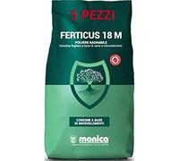 Manica 5 Pezzi CONCIME FOGLIARE in Polvere BAGNABILE A Base di MICROELEMENTI 1 kg X 5 Pezzi=5 kg -FERTICUS 18 M