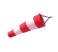 Manica A Vento, 150cm Di Lunghezza Impermeabile Segnavento Rosso E Bianco, Borsa For La Direzione Del Vento Segnavento For La Misurazione Del Vento, Bandiera Di Avvertimento In Tessuto Oxford Rip-stop