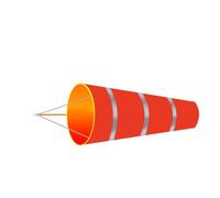 Manica A Vento Bandiere riflettenti for maniche a vento sospese da 60/80/100 cm Indicatori di direzione del for la banderuola for misurazione giardino dell'aeroporto all'aperto(B-Red-Grey,80cm)