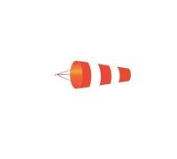 Manica a Vento per Esterno Manica a vento da 60/80/100 cm Misurazione della direzione del all'aperto Cintura riflettente Banderuola antistrappo for l'aeroporto Aviazione Garden Farm(Red-white--S)