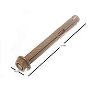 Manica Anchor Sporgente Bullone M6 M8 Protezione 65mm Lunghezza Confezione Di 2