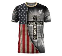 Manica Corta Custom Normal Isn't Coming Back Jesus Is,Jesus,Christianty,Religious T-Shirt Uomo Morbide Crew Neck T-Shirt Comoda Mezza Manica per Running Lavoro Campeggio L