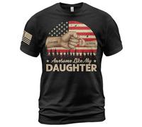 Manica Corta Customized Promoted To Daddy,Fist Bump,Fathers Day Custom,Dad Short Sleeve Morbida Crew Neck T-Shirt Casual Mezza Manica per Campeggio Escursionismo Sport S
