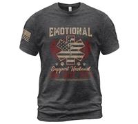 Manica Corta Emotional Support Human,Do Not Pet Short Sleeve Casual T-Shirt Uomo Morbide Mezza Manica per Campeggio Sport Running XXL