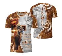 Manica Corta I Can Do all Things Through Christ,Christianty,Verse Mezza Manica Morbide Crew Neck T-Shirt Casual Short Sleeve per Campeggio Escursionismo Running S