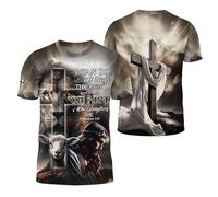 Manica Corta I Can Do all Things Through Christ,Christianty,Verse T-Shirt Uomo Comoda Short Sleeve Morbide Mezza Manica per Campeggio Escursionismo Running M